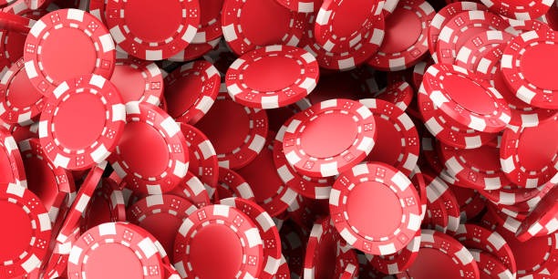 Roulette table with betting layout